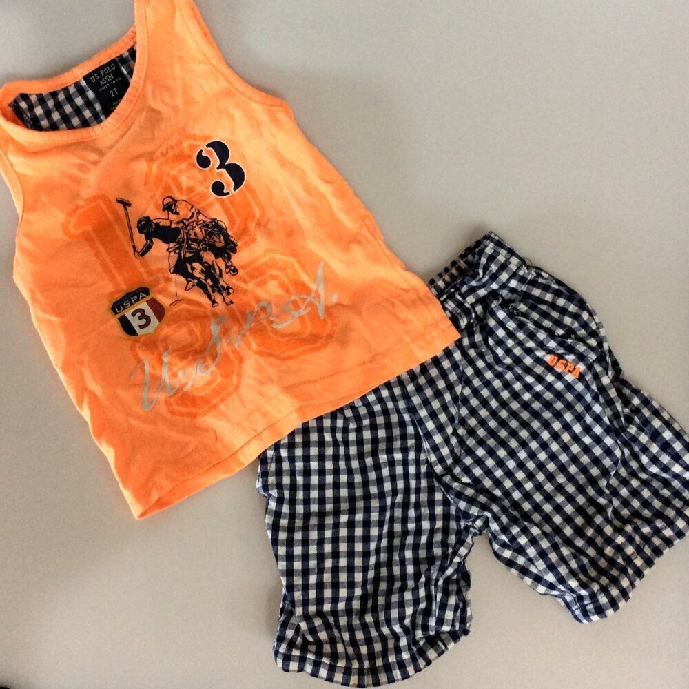U.S. POLO ASSN.TANK TOP SHORTS SET